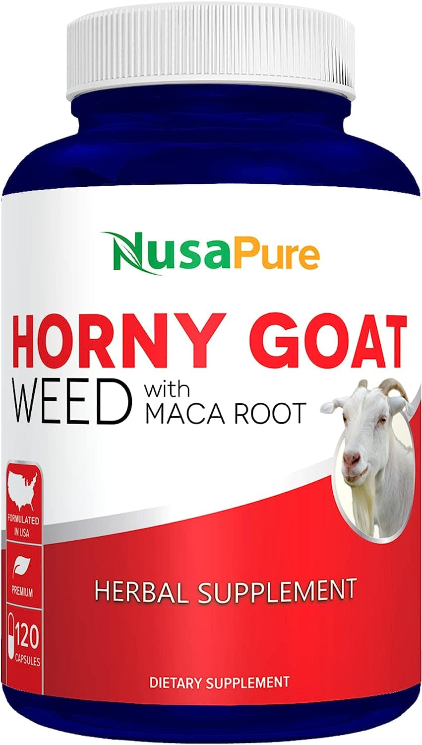 Nusapure Horny Goat Weed Extract 1000mg 120 Capsules