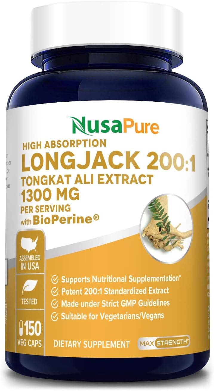 Nusapure Longjack Tongkat Ali 1300mg 150 Capsules