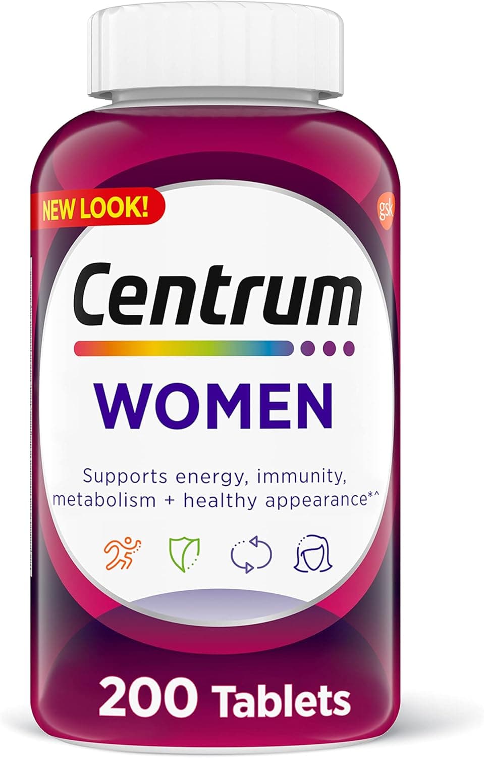 Centrum Multivitamin for Women | Complete Daily Supplement | 200 capsules