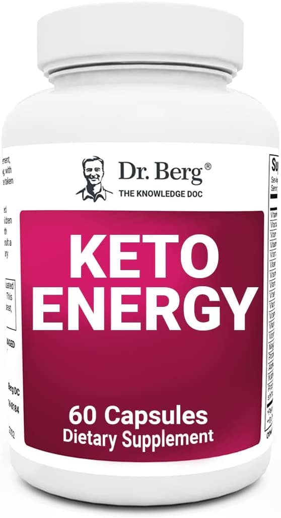 Dr Berg's Keto Energy 60 Capsules<br/>كيتو إنرجى ، لتحسين صحة الميتوكوندريا وزياده مستويات الطاقة، 60 كبسولة