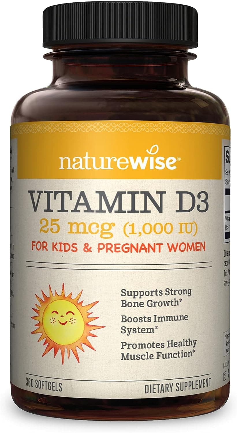 NatureWise Vitamin D3 1,000 IU for Healthy Muscle Function, Bone Health & Immune Support ,360 Count  ناتشيروايس ،فيتامين د3، 1000 وحدة دولية مع زيت الزيتون العضوى، يكفى لمدة عام ، لصحة وظائف العضلات ، ولصحة العظام ، ولصحة الجهاز المناعى، 360 حباية