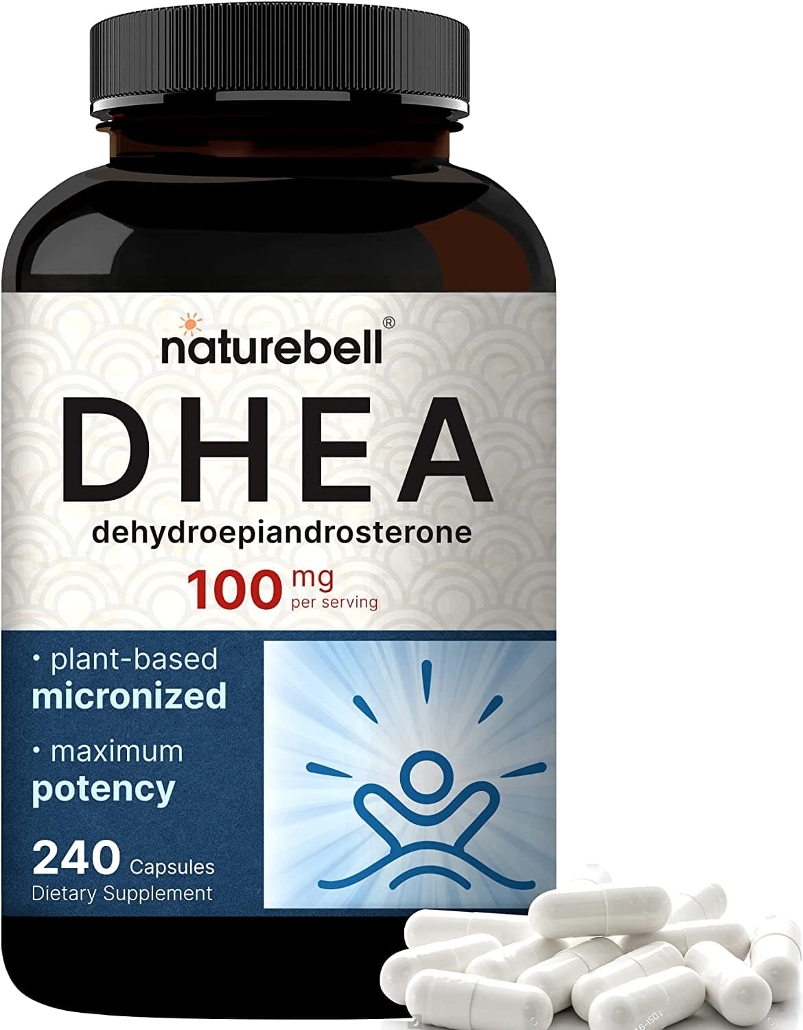 Naturebell DHEA Supports Energy 100mg 240 Capsules