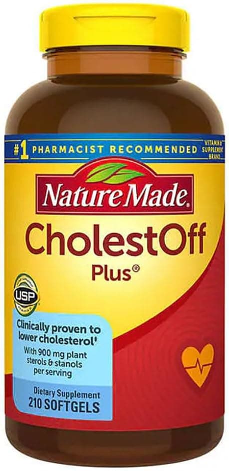 Nature Made CholestOff Plus | Heart Health Supplement | 210 Softgels