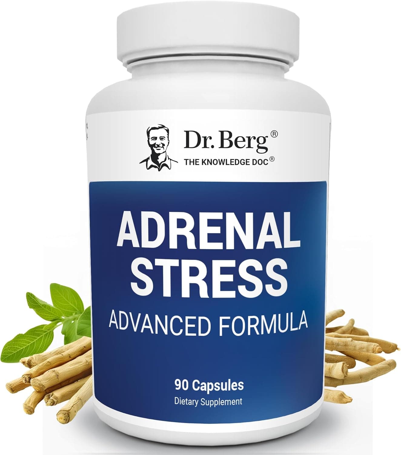Dr. Berg’s Adrenal Stress Advanced Formula , Adrenal Supplements | 90 Capsules