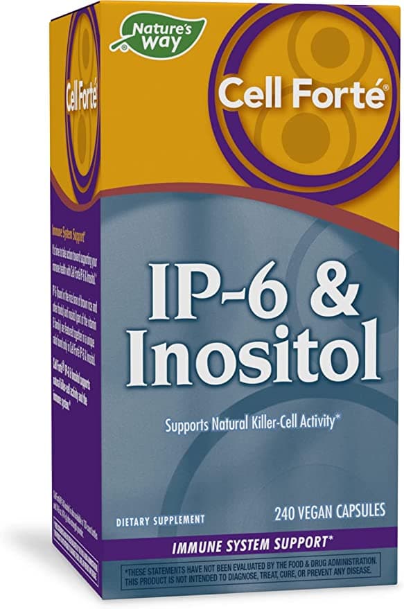 Nature's Way Cell Forté IP-6 & Inositol Supplement , 240 Capsules ناتشرز واى اينوزيتول ، لدعم الجهاز المناعى ولصحة وظائف الكبد ، وتعزيز إزالة السموم من الخلايا ، وتحسين وظائف الأغشية، 240 كبسولة