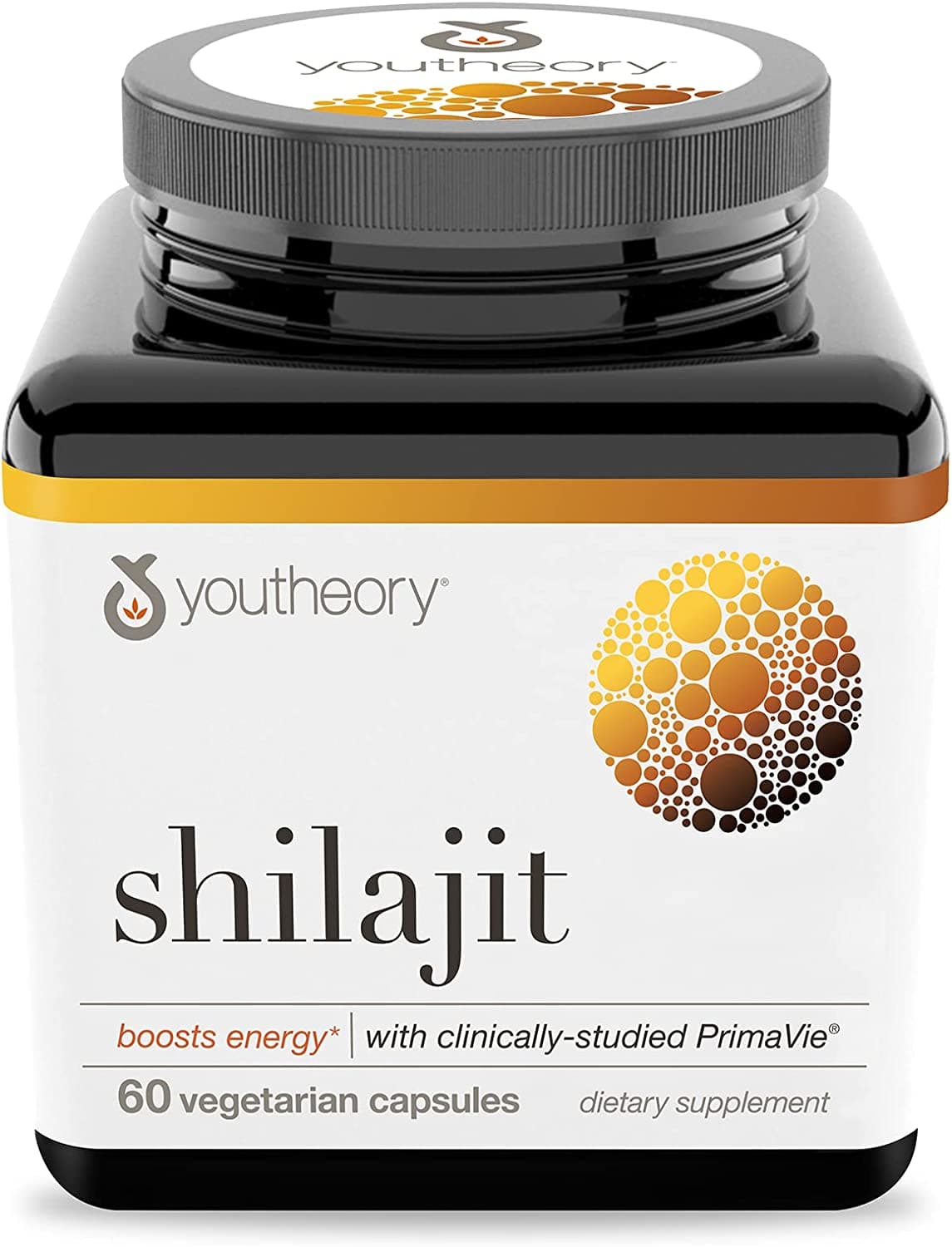 Youtheory Shilajit, Pure Himalayan Superfoood, Energy Support, 60 Vegetarian Capsulesيوثيرى شيلاجيت، مصدر طبيعى لحمض الفوليك والمعادن النادرة 60 كبسولة نباتية