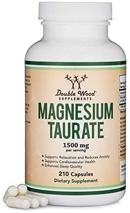 Double Wood Magnesium Taurate 1500mg | 210 Capsules