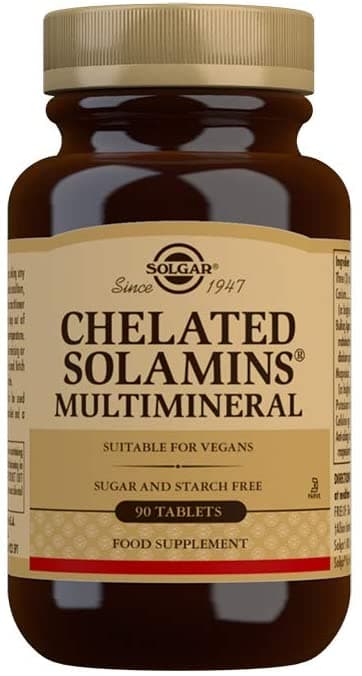 Solgar Chelated Solamins Multimineral – 90 Tablets