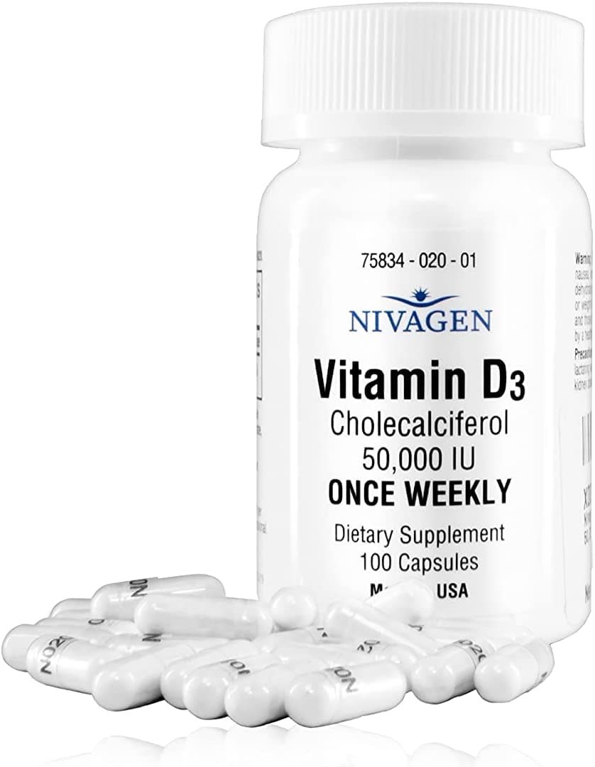 Nivagen Pharmaceuticals Inc Vitamin D3 50,000 IU (100)