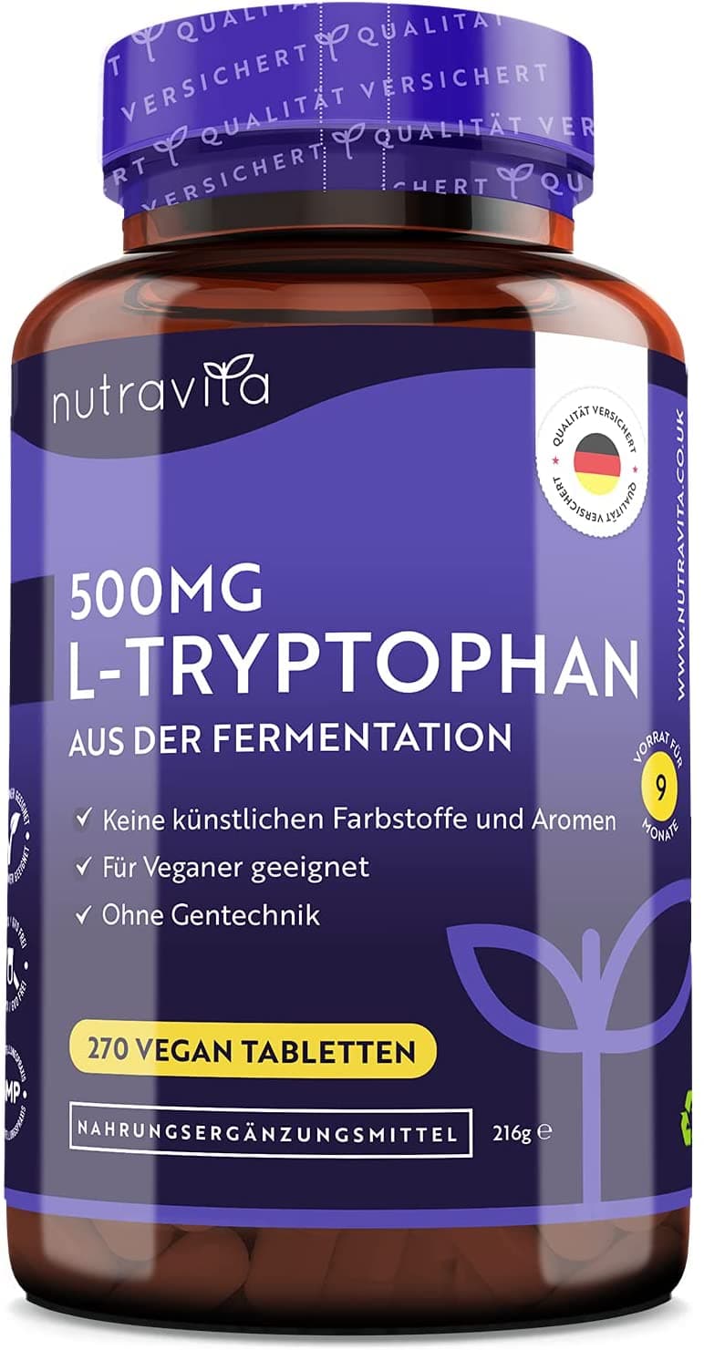 Nutravita L-Tryptophan 500 mg, 270 Tablets