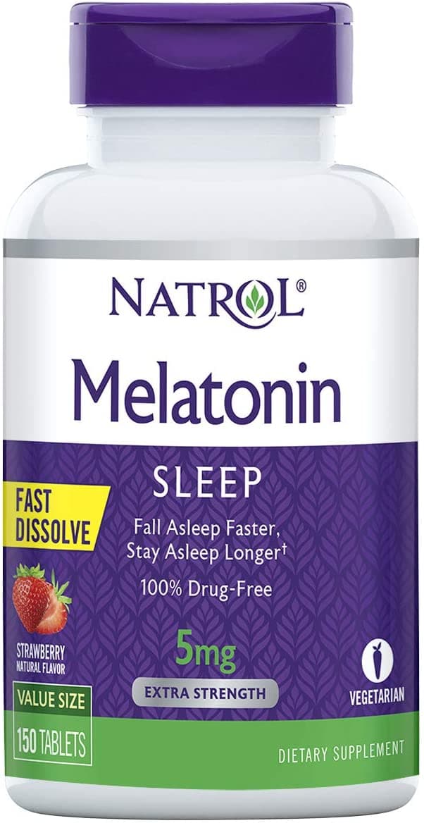 Natrol Melatonin Fast Dissolve 5 mg 150 Tablets