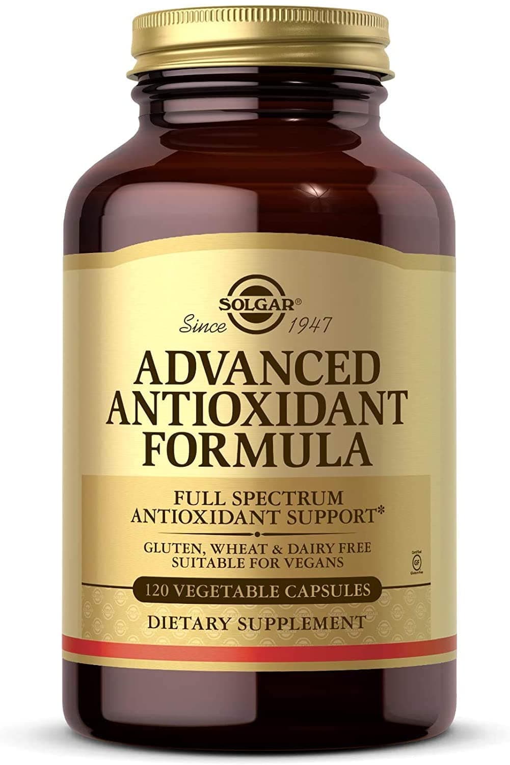 Solgar Advanced Antioxidant Formula, Contains Zinc, Vitamin C, E & A -120 Capsules <br/> سولجار تركيبة متطورة غنية بمضادات الأكسدة تحتوى على الزنك وفيتامين ج وفيتامين أ و ه‍ لتحسين صحة الجهاز المناعى ، 120 كبسولة نباتية