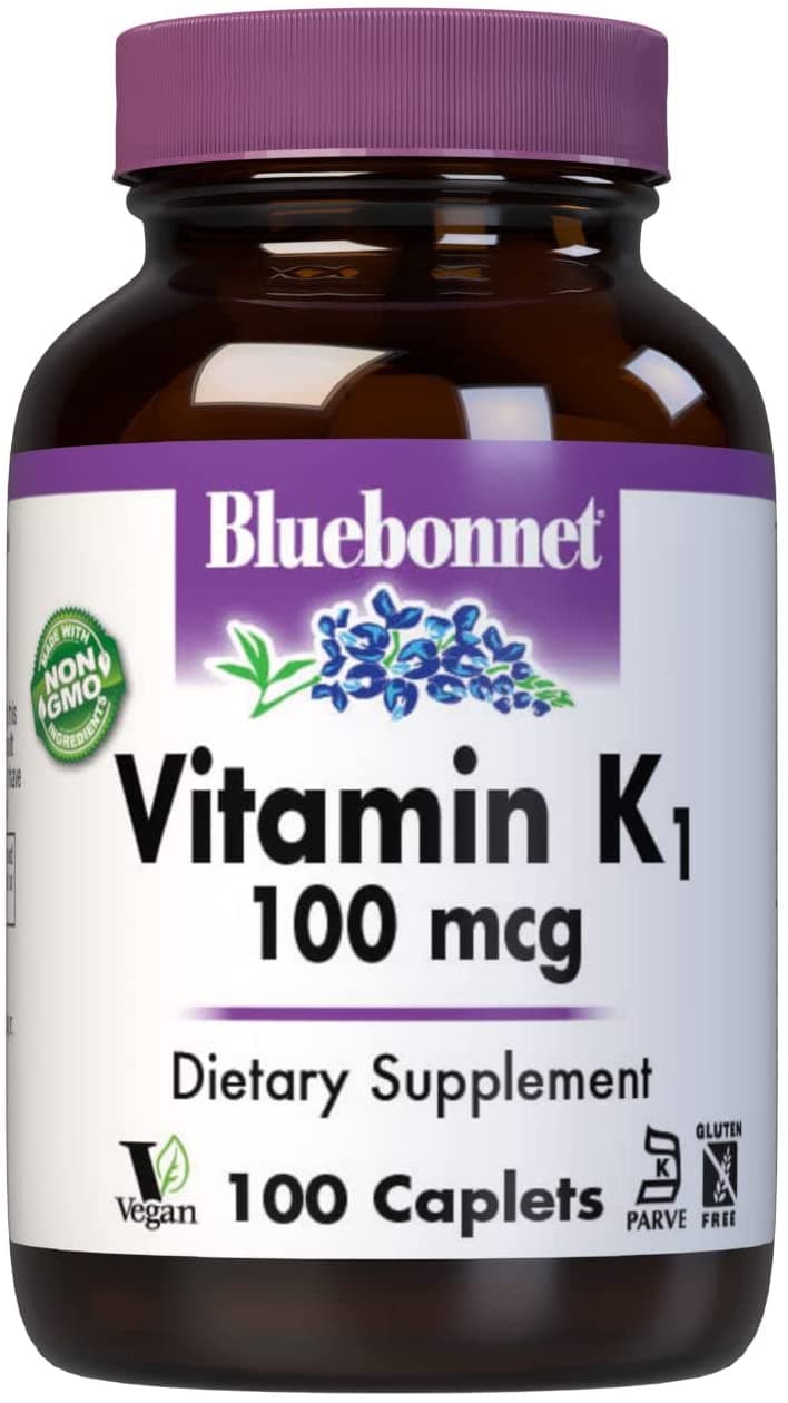 BlueBonnet Vitamin K1 Caplets, 100 Count