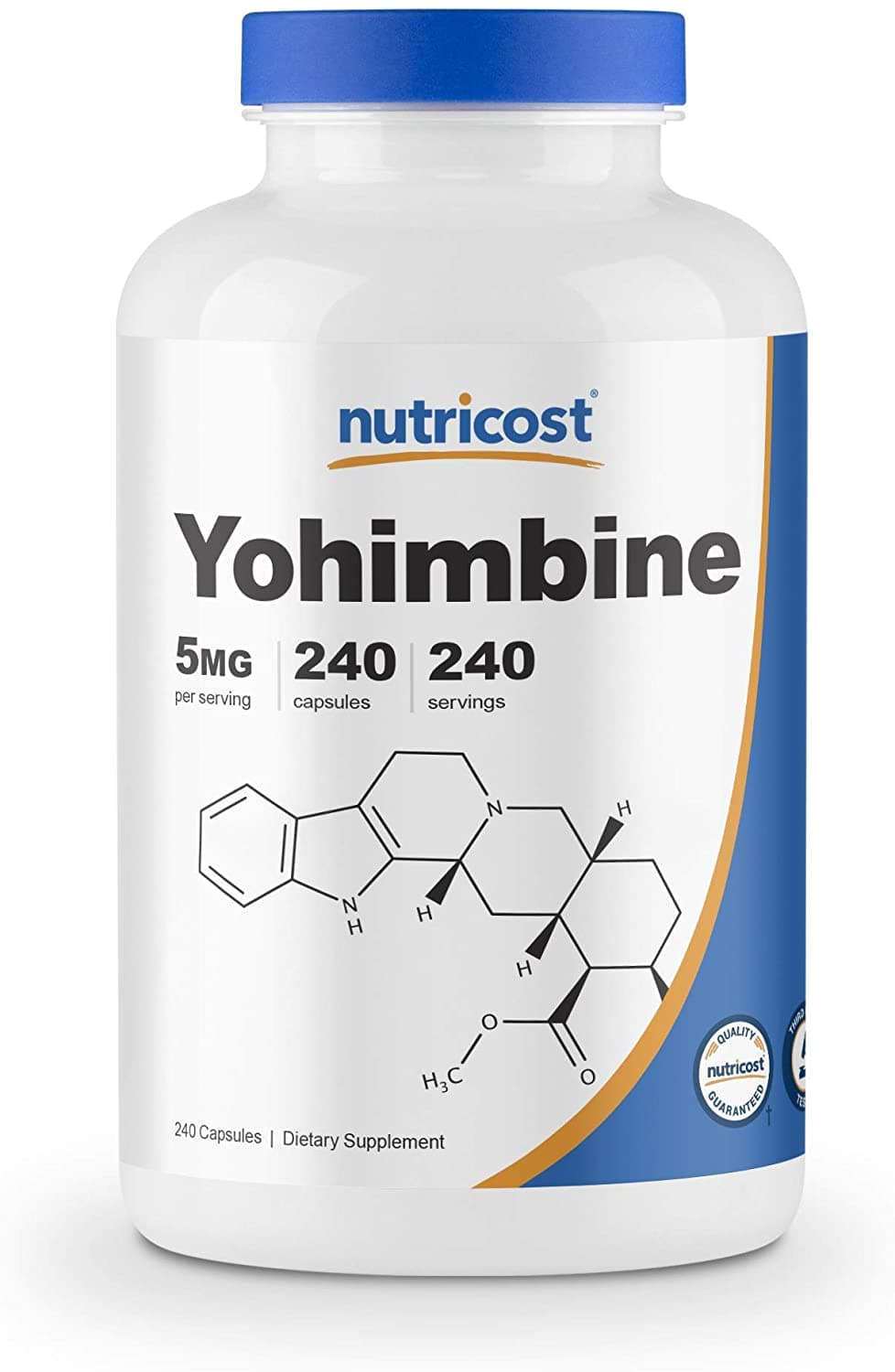 Nutricost Yohimbine HCl 5mg, 240 Capsulesنيوتريكوست يوهمبين 5 مجم ، 240 كبسولة