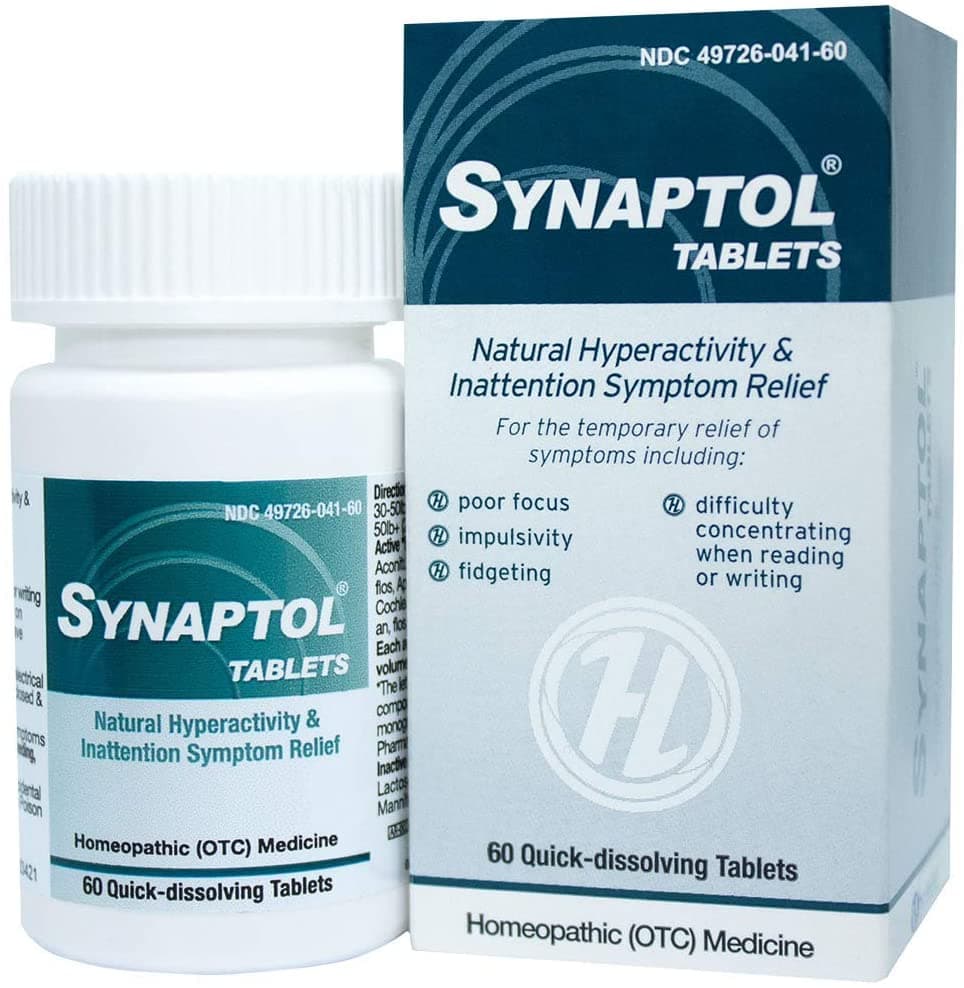 HelloLife Synaptol Tablets - Natural Hyperactivity & Inattention Symptom Relief أقراص سينابتول لتخفيف أعراض فرط النشاط وعدم الإنتباه و لزيادة التركيز 60 قرص سريع الذوبان