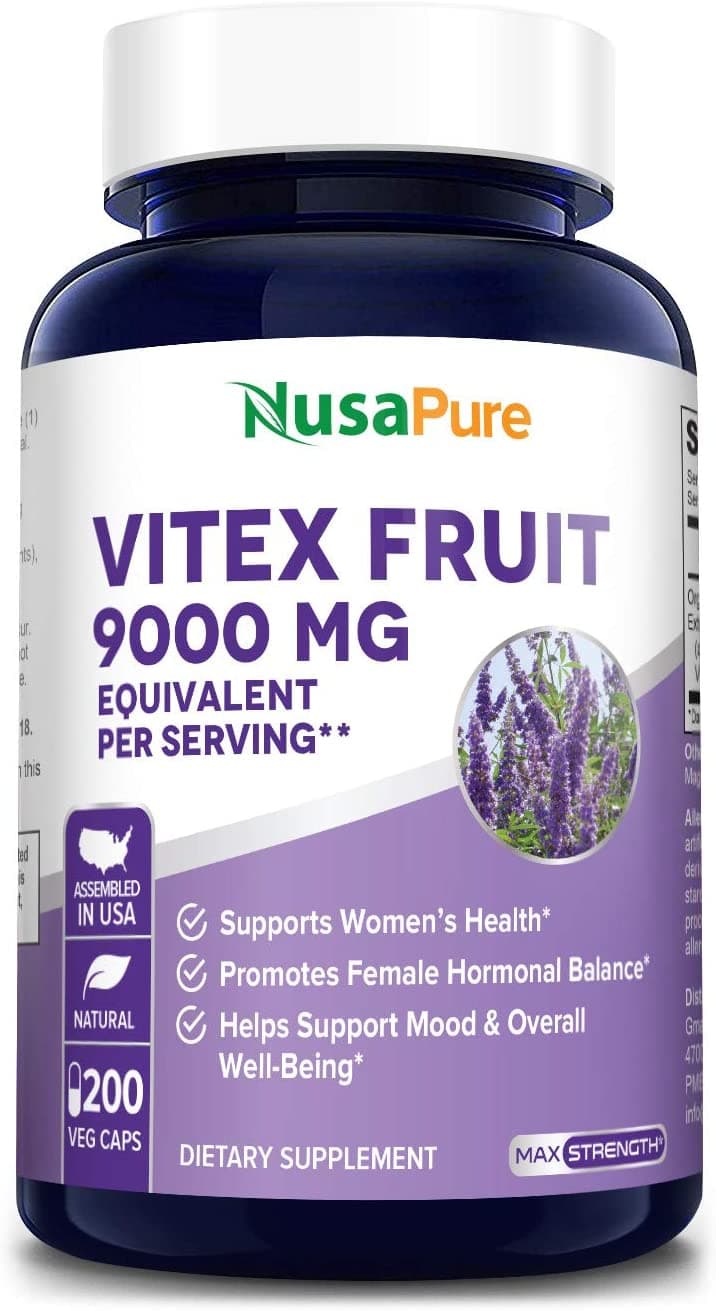 Nusapure Vitex Chasteberry Fruit 9000mg 200Capsules