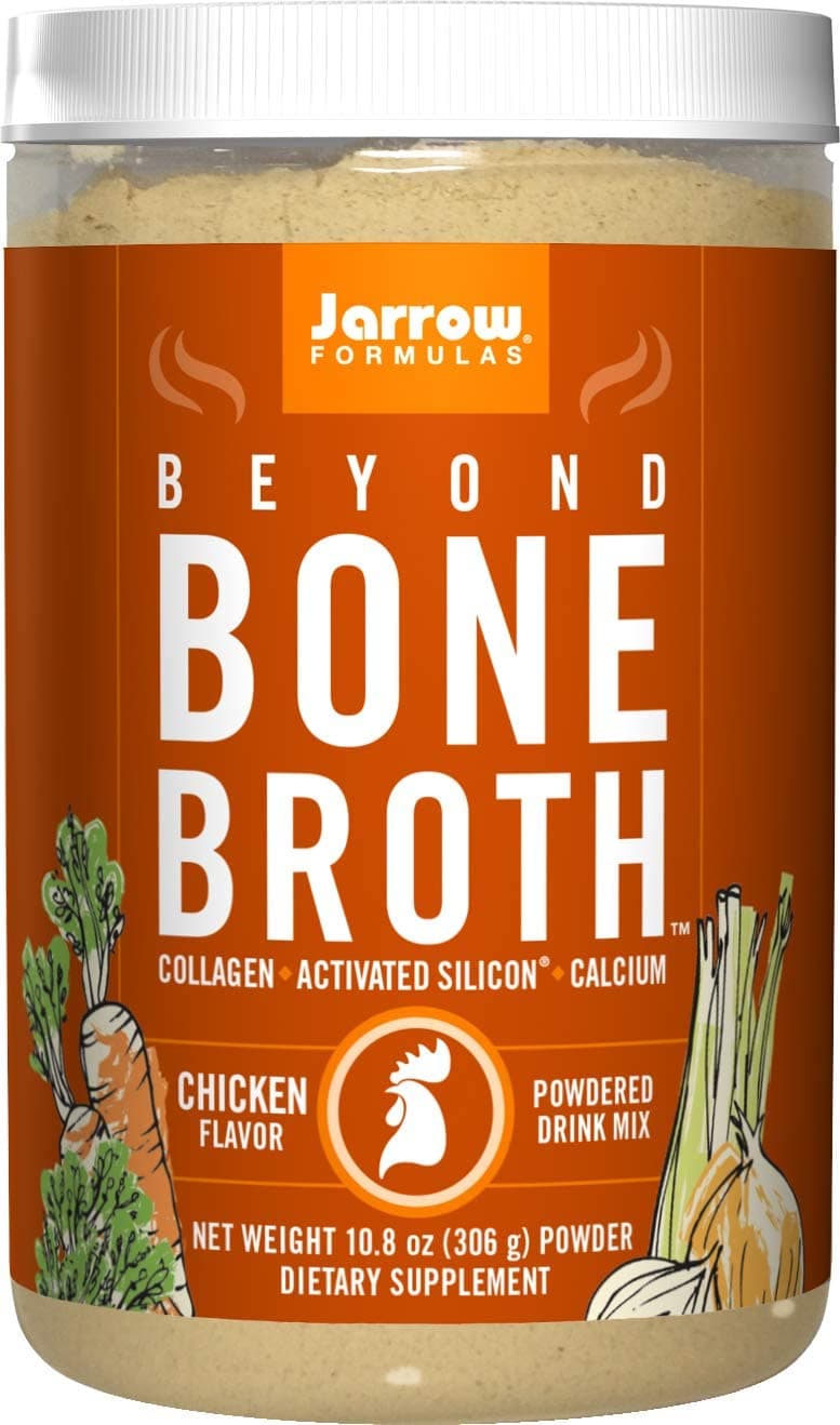 Jarrow Formulas Beyond Bone Broth, Chicken Flavor, 306g مسحوق مرق عظم الدجاج، بطعم الدجاج ، الغنى بالكالسيوم والكولاجين والسيليكون ، 306 جرام