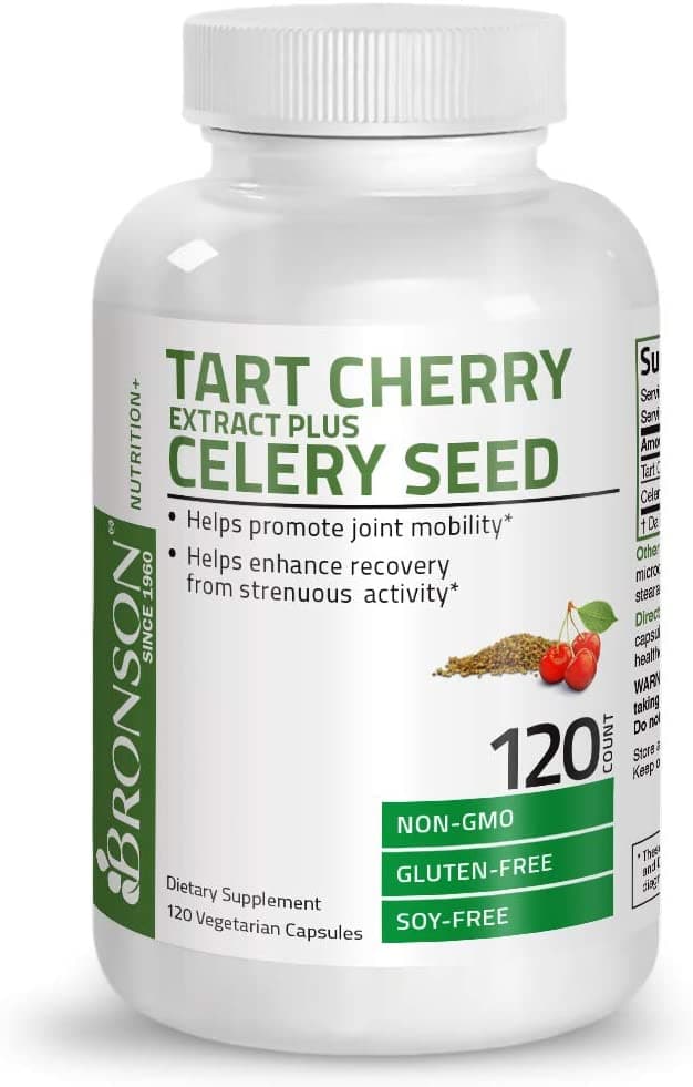 Bronson Tart Cherry Extract + Celery Seed | 120 Vegetarian Capsules