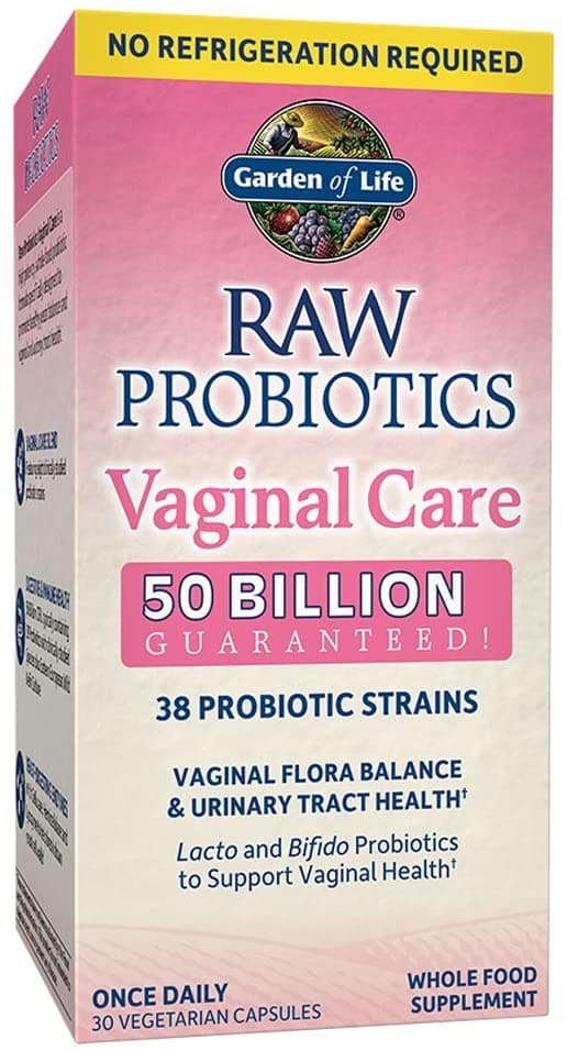 Garden of Life RAW Probiotics Vaginal Care 50 Billion CFU, 30 Capsules