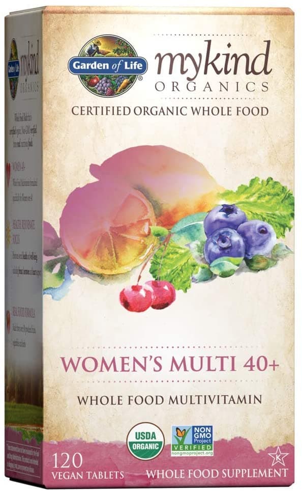 Garden of Life Multivitamin for Women - mykind Organic Women's 40+  |120 Tablets