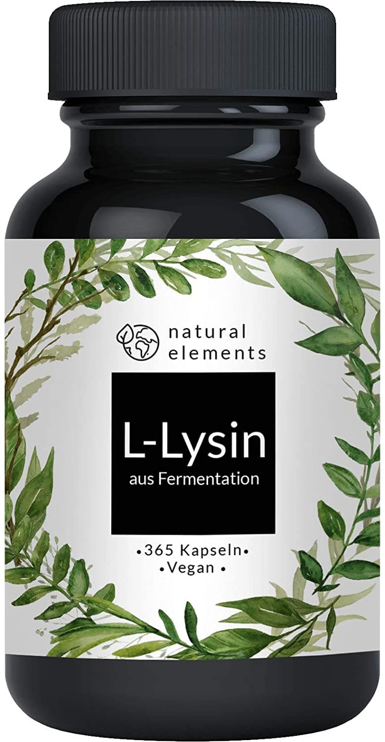 Natural elements L-Lysine,1000 mg ,365 capsules <br/>ناتشرال اليمنتس الليسين النباتى 1000 مجم  365 كبسولة نباتية