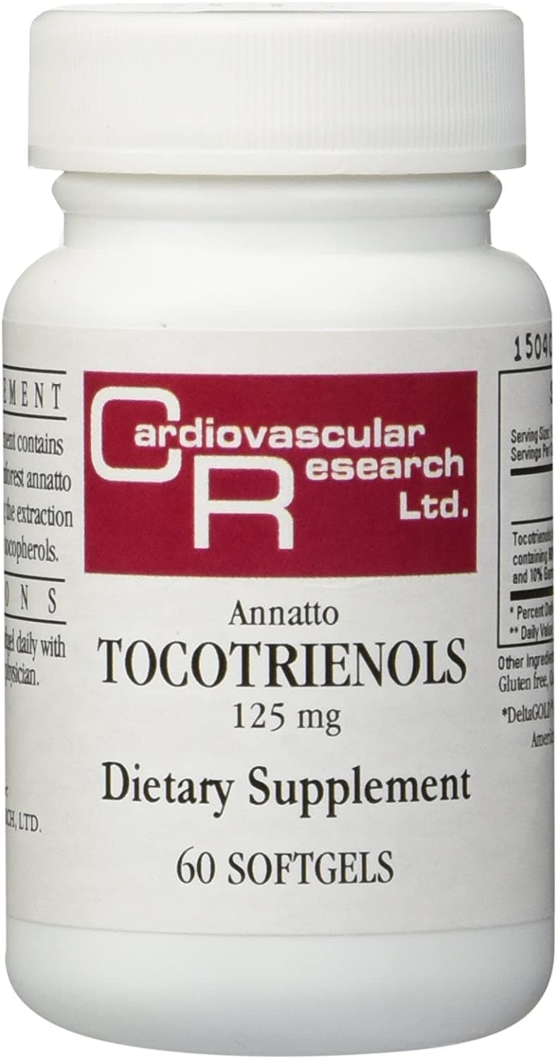 Ecological Formulas - Annatto Tocotrienols 125 mg 60 gels [Health and Beauty] أناتو توكوترينولس 125 مجم ، لتحسين الصحة العامة ولجمال البشرة ، 60 سوفت جيل