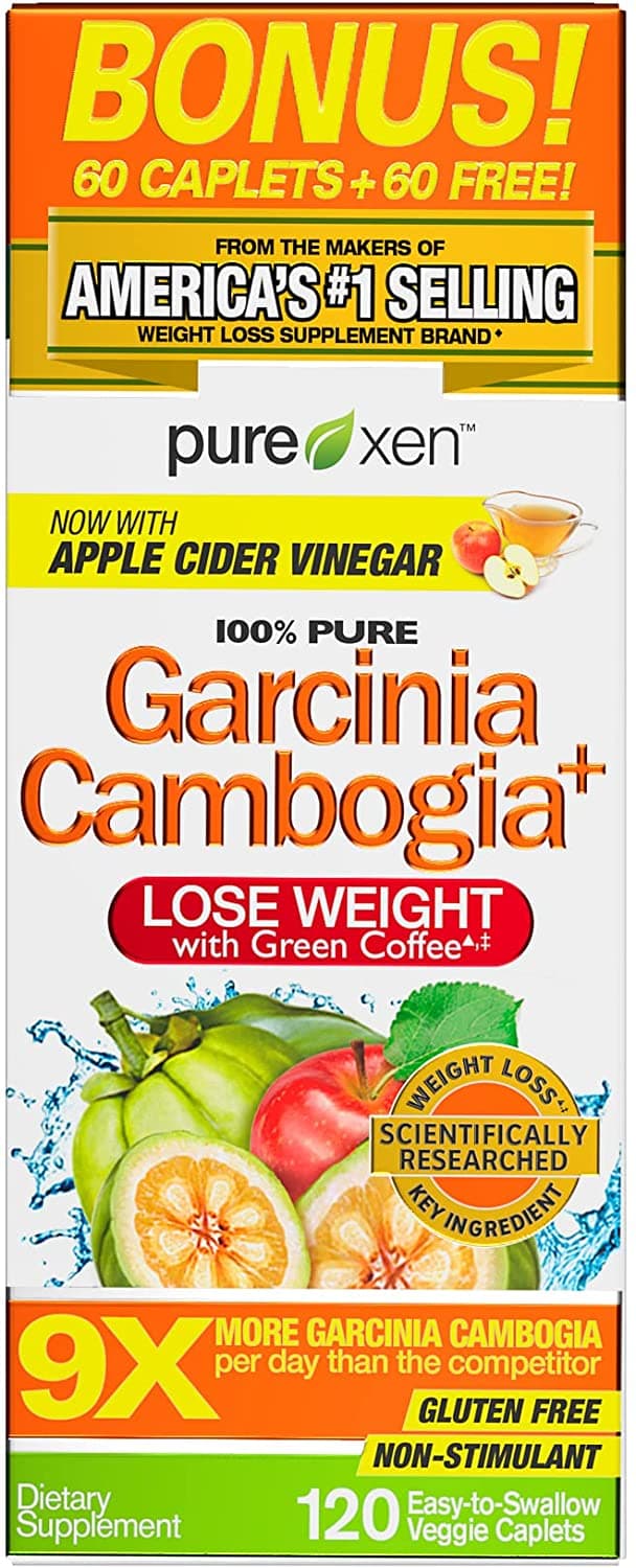 Purely Inspired Garcinia Cambogia Weight Loss Pills for Women & Men | Purely Inspired 100% Pure Garcinia Cambogia | Green Coffee Bean Extract & ACV | Weight Loss Supplement Pills | Weight Loss Products | 120 Pills الجارسينيا كامبوجيا مع حبوب القهوه الخضراء وخل التفاح لفقدان الوزن 120 حباية