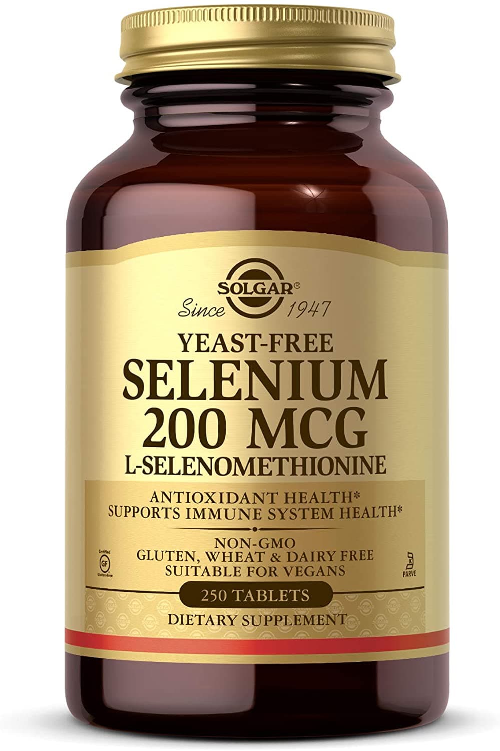 Solgar Selenium 200 mcg, Supports Antioxidant & Immune System Health - 250 Tablets