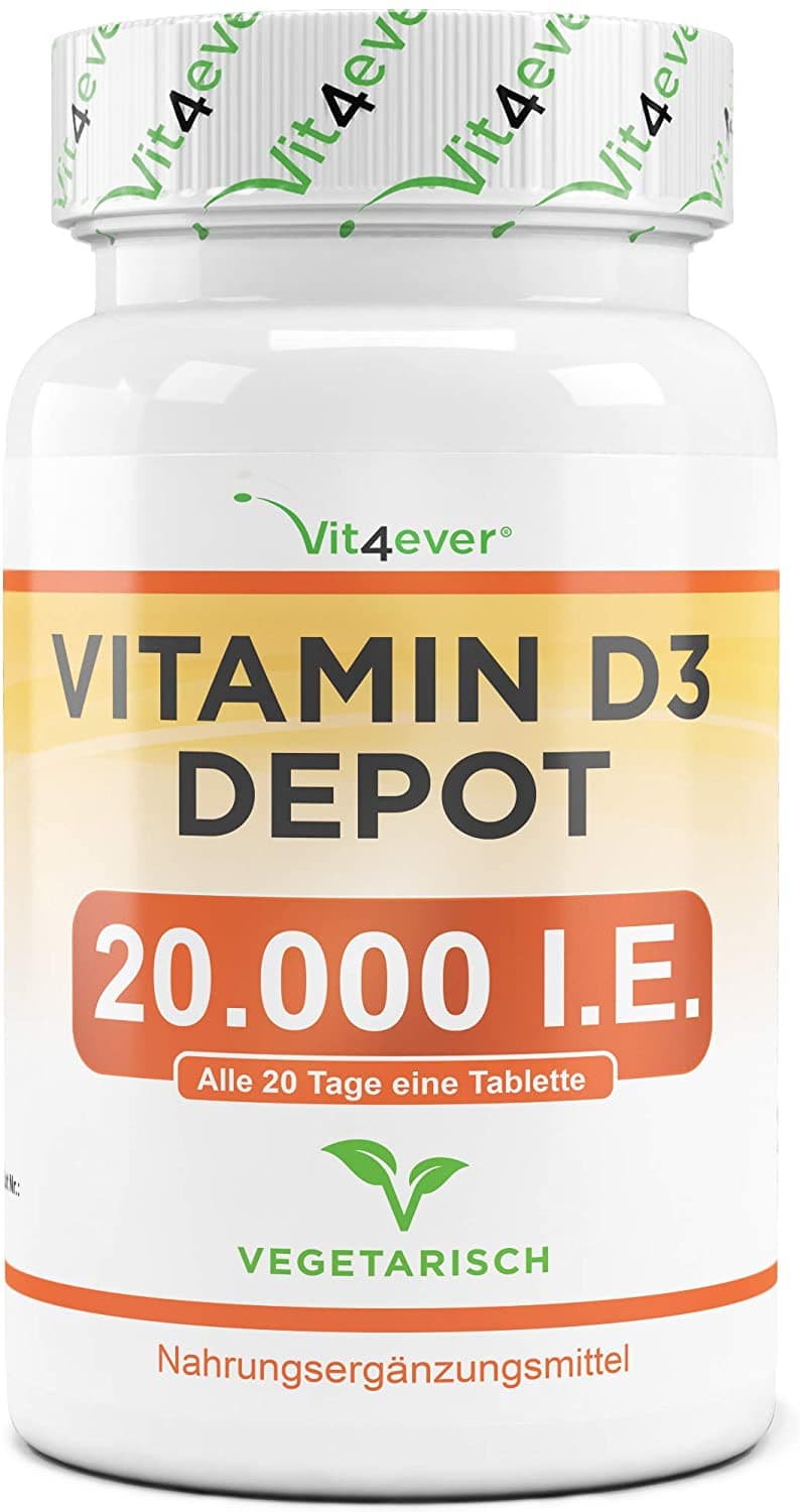 Vit4ever Vitamin D3 20000 IU Depot – 240 Tablets