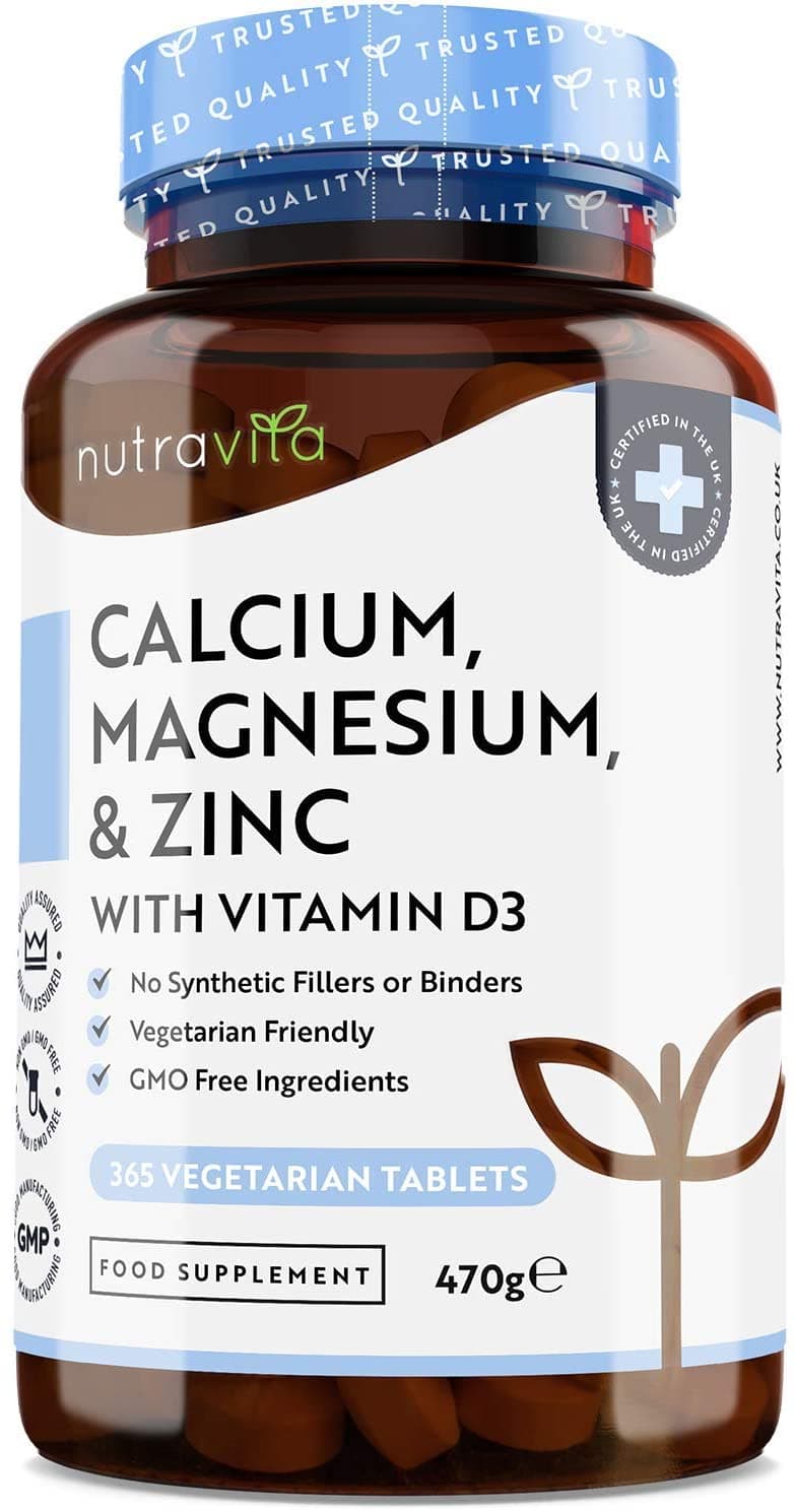 Nutravita | Calcium Magnesium Zinc Vitamin D3 Tablets | 365 Tablets