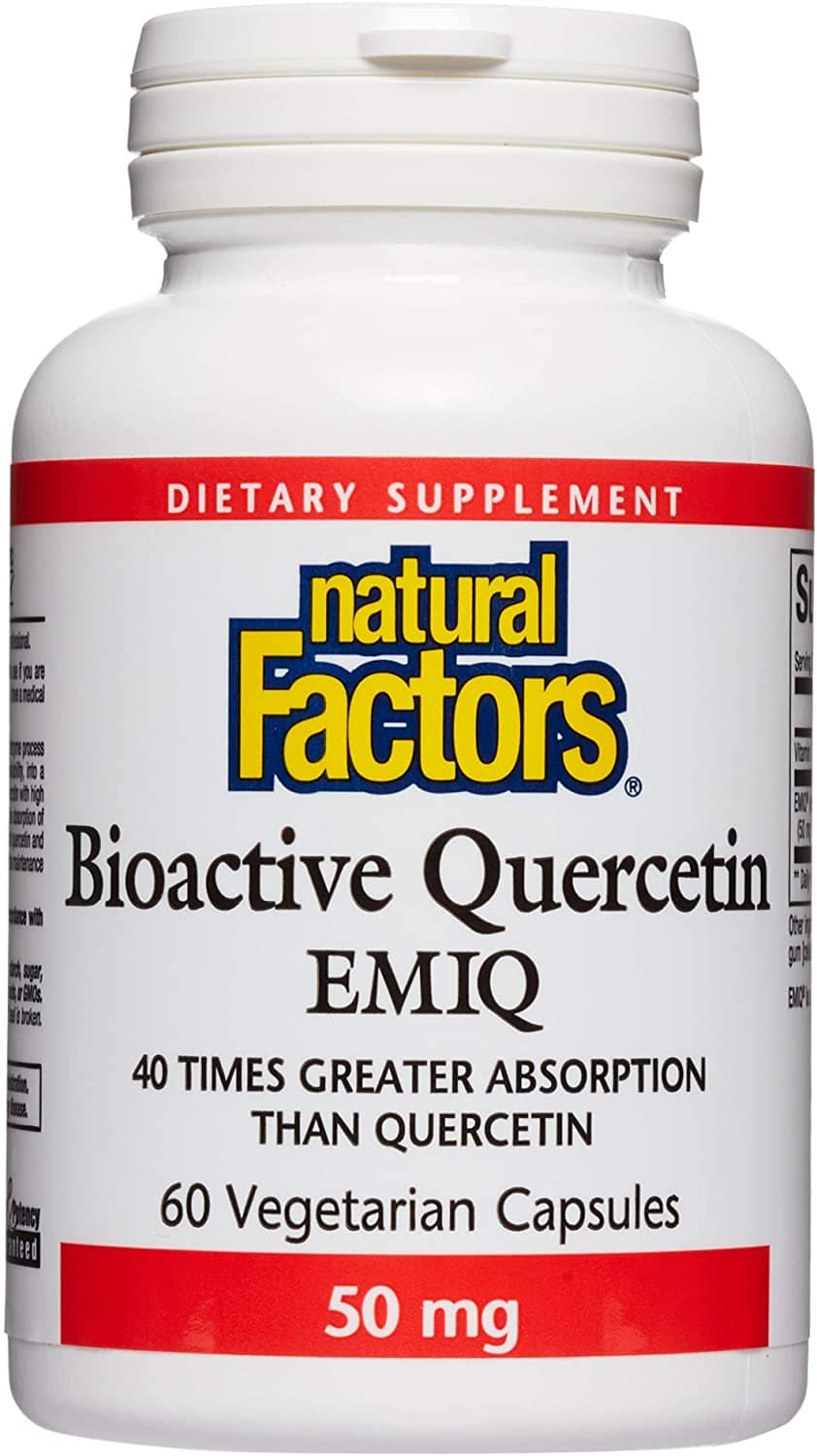 Natural Factors Bioactive Quercetin EMIQ 60 Capsules