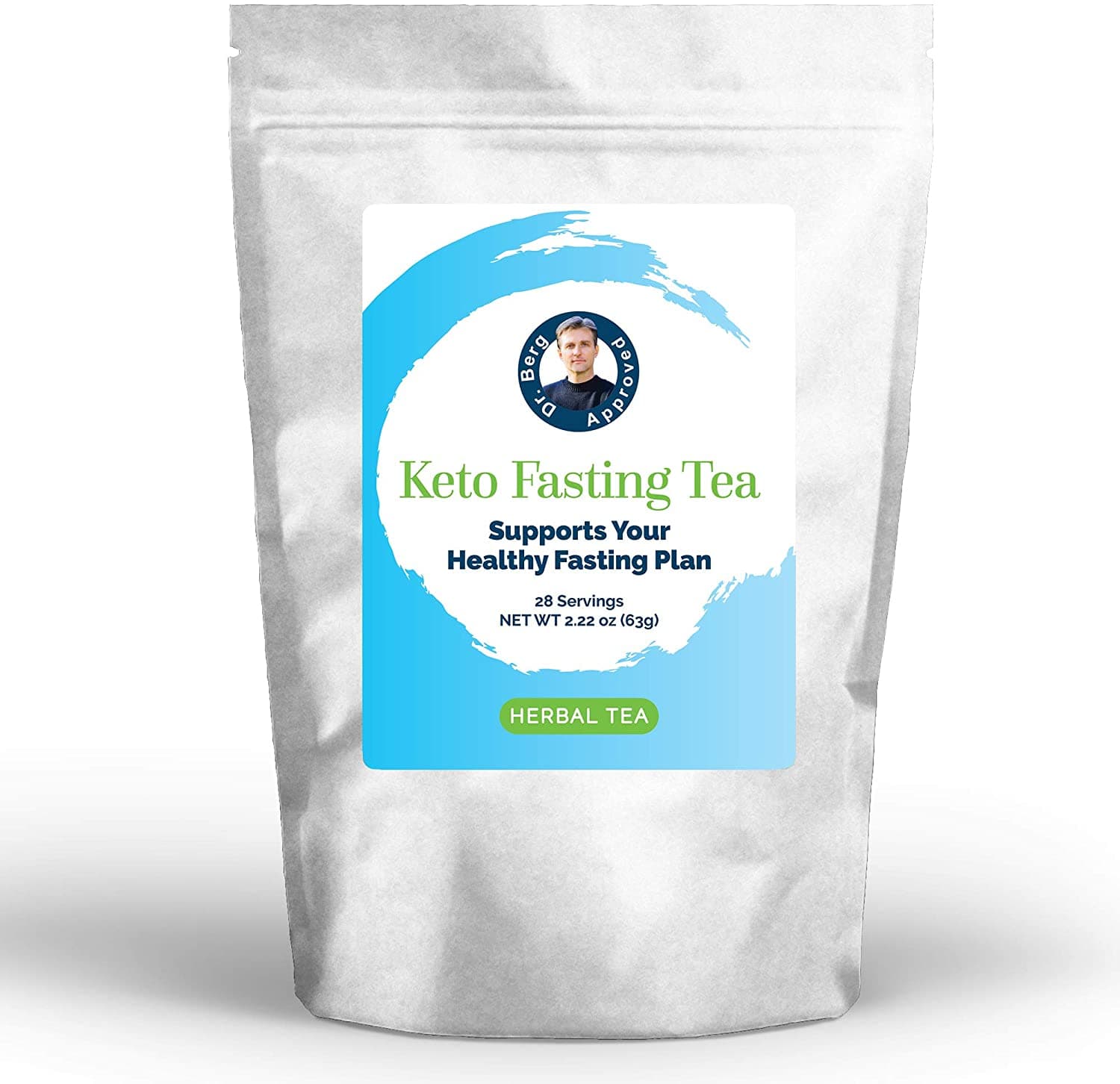 Dr. Berg's Keto Fasting Tea, Appetite Suppressant, Help Reduce Hunger, Metabolism & Energy Support شاى التخسيس بدون سكر ومنزوع الكافيين،يساعد على تقليل  الشهية والجوع ويزيد من انتاج الطاقة