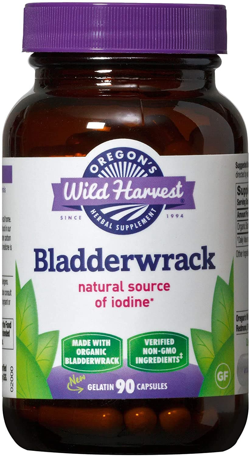 Oregon's Wild Harvest Bladderwrack Organic, 90 Capsules حوضات الفوقس الحويصلي البري من أوريغونز، عضوية، 90 كبسولة