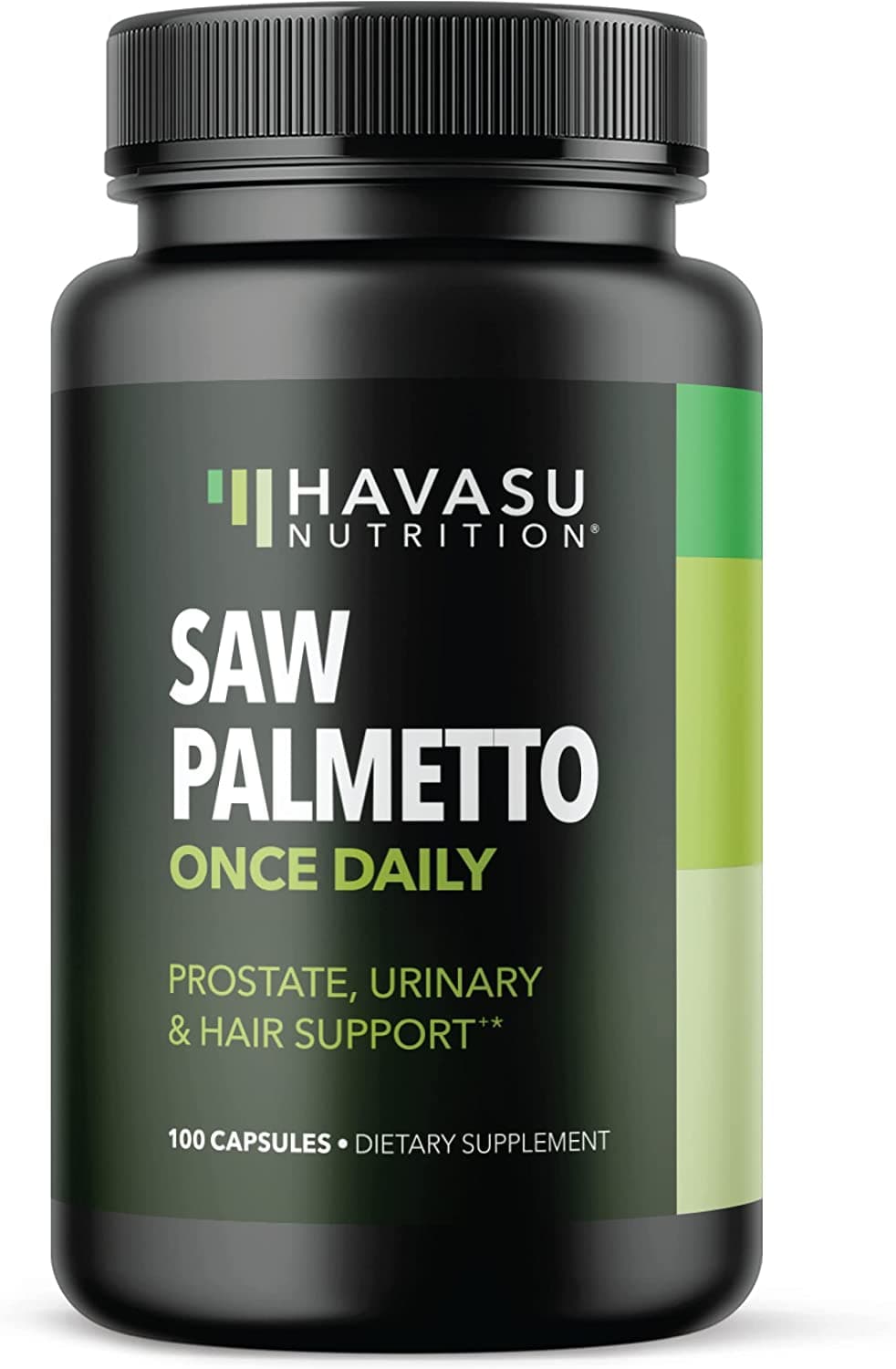 Saw Palmetto Prostate Supplements for Men as Potent DHT Blocker for Hair Growth and Beta Blocker to Decrease Frequent Urination (100, Daytime)