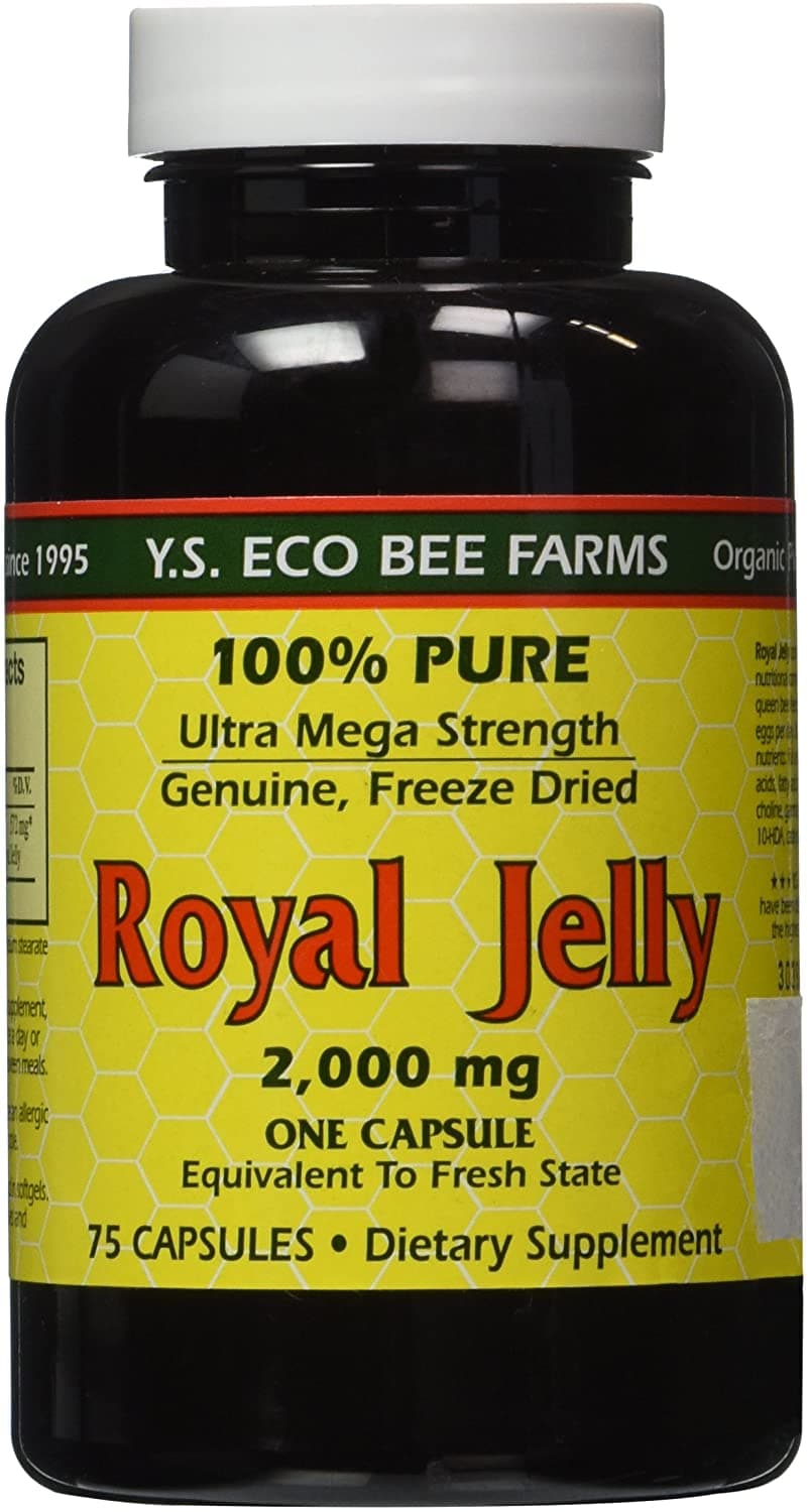 YS Eco Bee Farms Royal Jelly 2,000 mg – 75 Capsules غذاء ملكات النحل 2,000 مجم ، 75 كبسولة