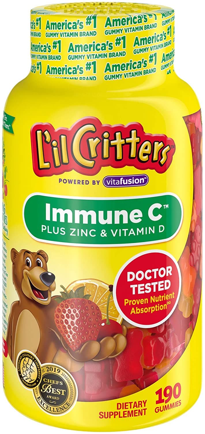 L'il Critters Kids Immune Support Gummy with Vitamin C & Zinc |190 Count