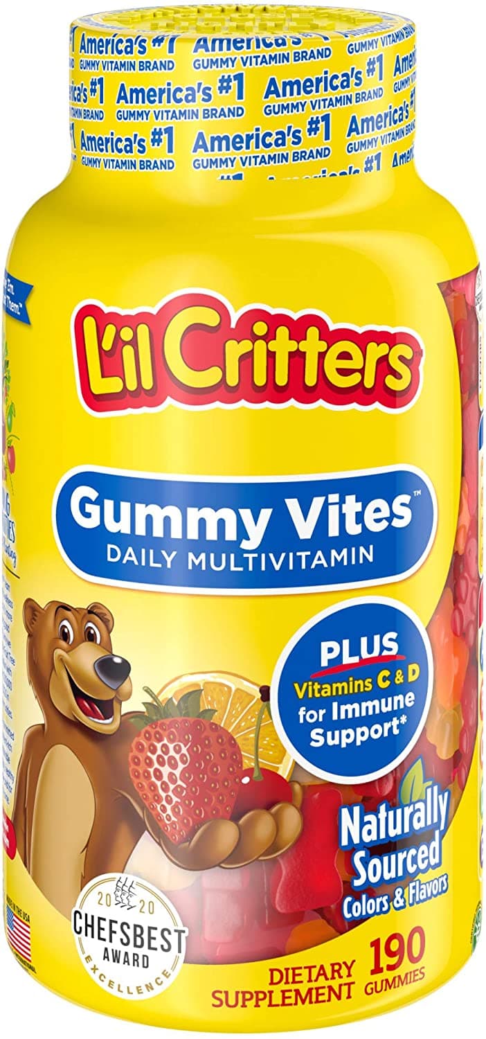 L'il Critters Gummy Vites Complete Kids Gummy Vitamins, 190 Count فايتس جامى فيتامينات متعددة للأطفال ، 190 قطعة