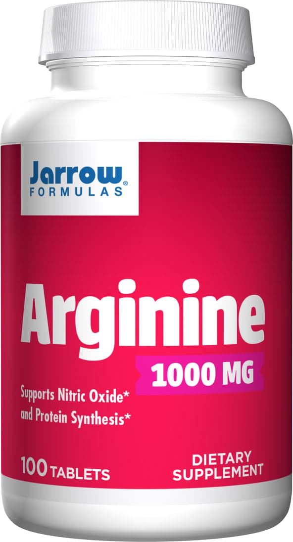 Jarrow Formulas Arginine 1000 mg - 100 Tablets - Supports Nitric Oxide & Protein Synthesis - Supports Normal Tissue Repair - Men’s Health Formula