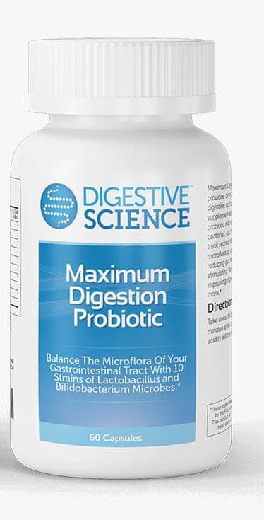 Digestive Science - Maximum Digestion Probiotic Supplement (60 Capsules)