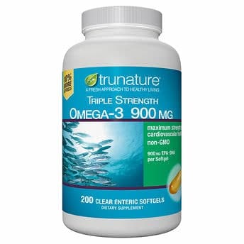 trunature Triple Strength Omega-3 900 mg., 200 Softgels اوميجا 3 تركيز 900 مجم 200 سوفت جيل