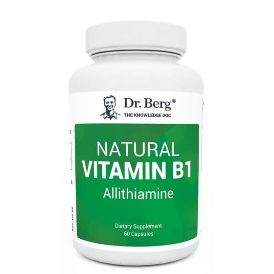 Dr Berg natural vitamin B1دكتور بيرج فيتامين ب1 الطبيعى لدعم انتاج الطاقة