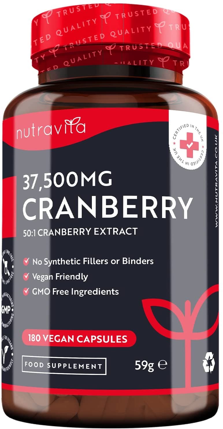 Nutravita Cranberry 37500mg,180 Capsules