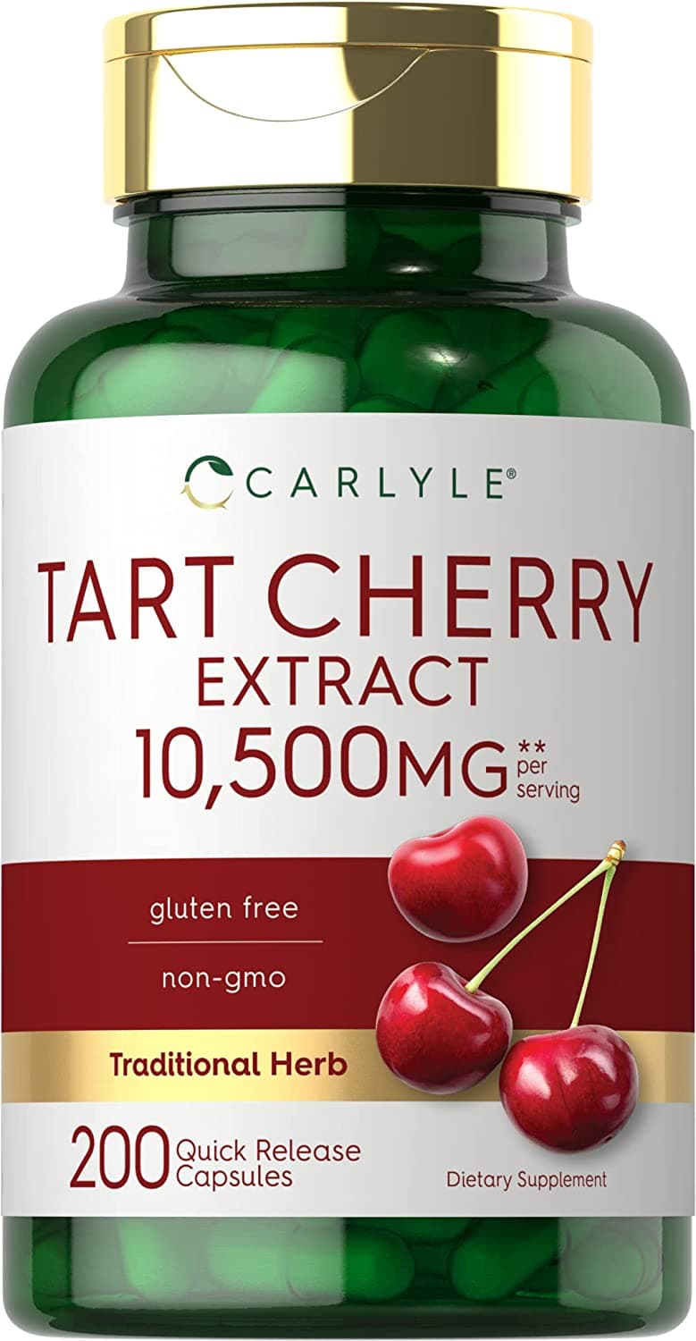 Carlyle Tart Cherry Capsules | 10,500mg | 200 Pills | Max Potency  | Tart Cherry Juice Extract