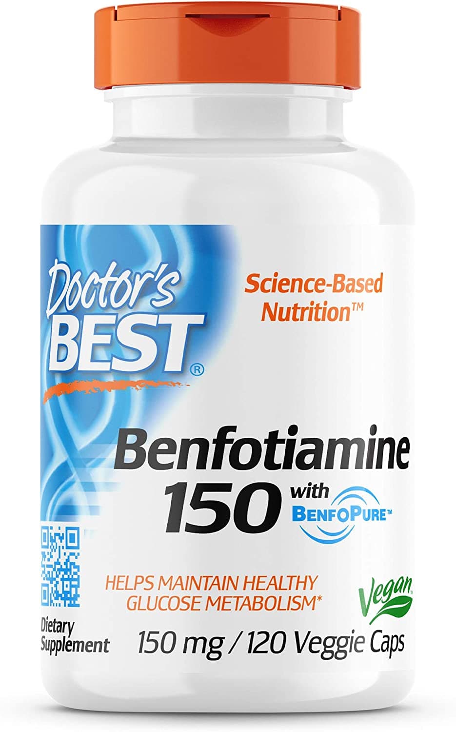 Doctor Best Benfotiamine with BenfoPure 150mg, 120 Capsules