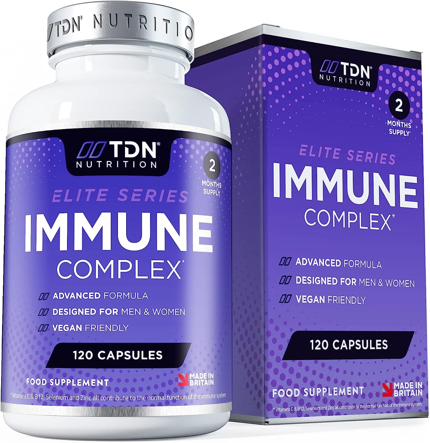TDN Nutrition System Support - Premium Immune Supplement - 120 Capsulesمنتج مثالي لدعم المناعه عبوه 120 كبسوله