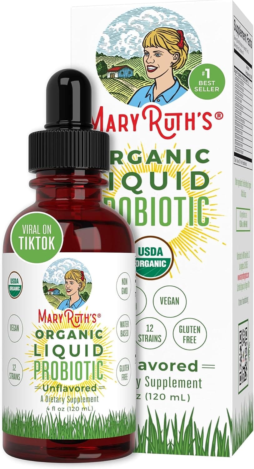 MaryRuth's | USDA Organic Liquid Probiotic for the Whole Family | 40 Servings