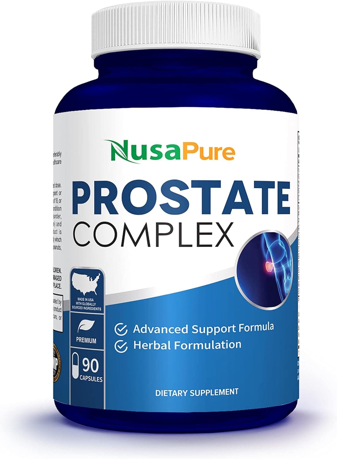 NusaPure | Prostate Support Supplement with Saw Palmetto | 90 Capsules