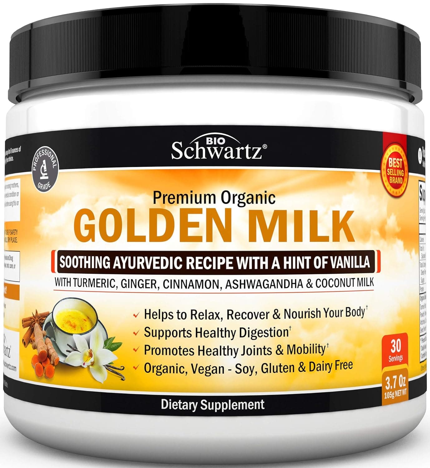 BioSchwartz Organic Keto Golden Milk Powder 105g