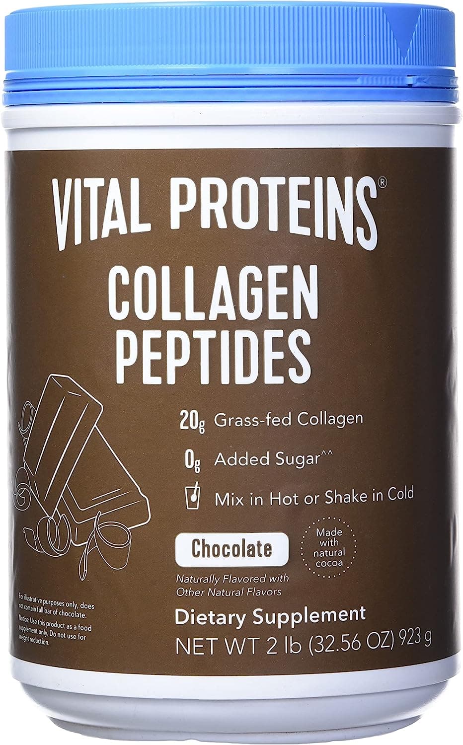 Vital Protein Collagen Peptides, Chocolate flavor, 923 g