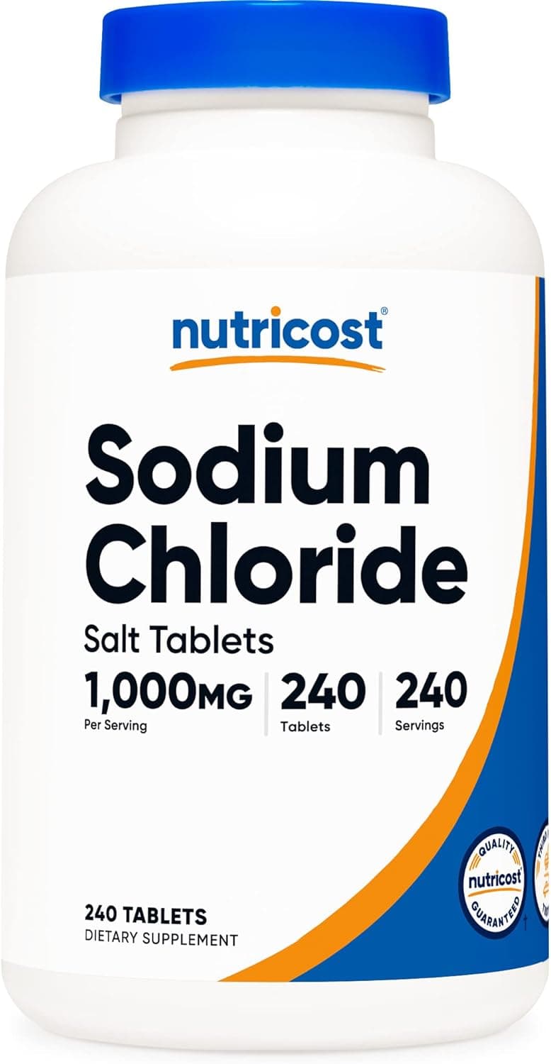 Nutricost Sodium Chloride 1000mg, 240 Tablets